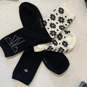 Kate Spade ♠️ 3 Pairs of Crew Socks